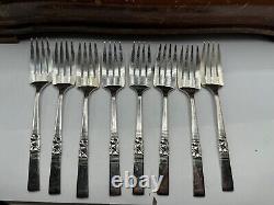 41 Pcs Community Silverplate Silverware Morningstar Buffet Flatware Set