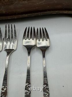 41 Pcs Community Silverplate Silverware Morningstar Buffet Flatware Set