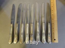 46pc 1847 ROGERS BROS ADORATION SILVERPLATE FLATWARE SET SERVICE FOR 8(SP-LOT 1)
