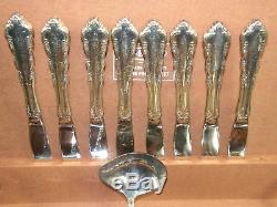 48 PC SET OF DRESDEN ROSE SILVERPLATE FLATWARE by REED & BARTON in BOX 8 Service