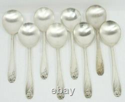 48 Pce. 1847 Rogers Bros IS Silverware Set Daffodil Silver Plate