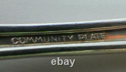 49 PC Deauville Oneida Community Plate Silverplate Flatware Set Deco 1929 K Mono