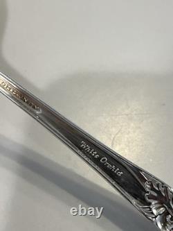 49 Pcs Oneida Community Silverplate White Orchid Service for 8 Plus Extra Pieces