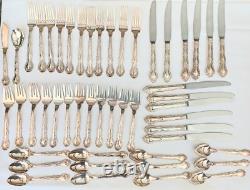 49 Piece Set of French Classic by Gorham (Korea) Silverplate Flatware Set