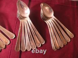 51 Piece Set International SILVERPLATE 1929 DESOTO Spoons Forks Knives Serving