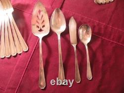 51 Piece Set International SILVERPLATE 1929 DESOTO Spoons Forks Knives Serving