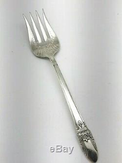 52 Piece 1847 Rogers Bros. First Love Silverplate Flatware Set with Carving Set
