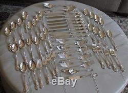 52 Piece Orleans International Deep Silver Set for 8 with Serving Pcs Gorgeous