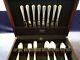 52 Piece Plymouth Silver plate Flatware Set in wooden storage box silverplate