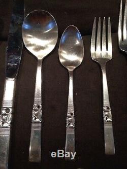 52 pc nice set vintage Community Stainless Morning Star flatware svc for 8+