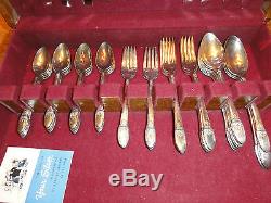 52-piece Rogers Brothers First Love silverplated flatware set