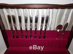 53 Pieces Oneida Community Morning Star Silverplate Flatware Set with refinished