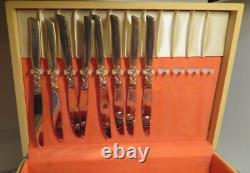53 pc ONEIDA FLATWARE SET COMMUNITY SILVERPLATE SILVERWARE SOUTH SEAS WithCase