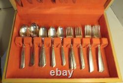 53 pc ONEIDA FLATWARE SET COMMUNITY SILVERPLATE SILVERWARE SOUTH SEAS WithCase