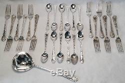 53pc Wm ROGERS & SON Silverplate ENCHANTED ROSE Flatware Service or Set
