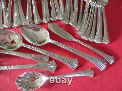 (54) Pc 1881 Rogers Silverplate Flatware Set, Floral Queen, Service 8 #22
