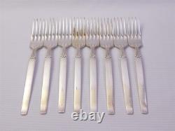 54 Pcs MCM Vtg Oneida Community Plate Twilight Silver Plate Flatware Set In Box