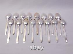54 Pcs MCM Vtg Oneida Community Plate Twilight Silver Plate Flatware Set In Box