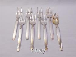54 Pcs MCM Vtg Oneida Community Plate Twilight Silver Plate Flatware Set In Box