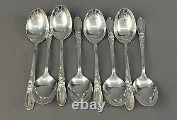 55 Piece Set Oneida Community WHITE ORCHID Silverplate Flatware Service for 8