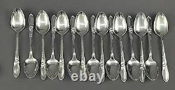 55 Piece Set Oneida Community WHITE ORCHID Silverplate Flatware Service for 8