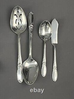 55 Piece Set Oneida Community WHITE ORCHID Silverplate Flatware Service for 8