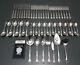 (57 Pieces) Oneida Community Flatware Set AFFECTION, Silverplate Silverware Lot