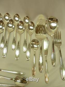 57 pc HARMONY HOUSE SILVERPLATE Flatware Set / SERVICE FOR 8+ R. WALLACE & SON