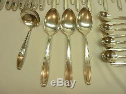 57 pc HARMONY HOUSE SILVERPLATE Flatware Set / SERVICE FOR 8+ R. WALLACE & SON