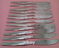 58 Pc Silverware Set Of 12 VTG neida, Old Company Stainless USA-Case FreeShip