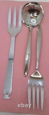 58 Pc Silverware Set Of 12 VTG neida, Old Company Stainless USA-Case FreeShip