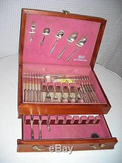58 Piece Serving Set 1847 Rogers Bros. DrawithChest PatternFirst Love Circa1937
