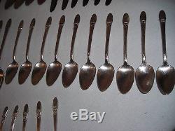 58 Piece Serving Set 1847 Rogers Bros. DrawithChest PatternFirst Love Circa1937