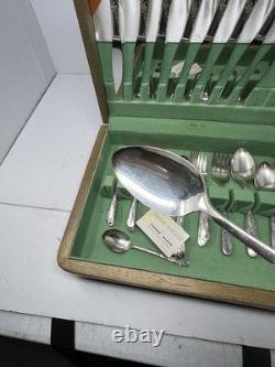 60 Pcs Silverplated Oneida Community Tudor Plate Flatware BRIDAL WREATH