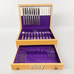 60 Pieces Vtg Oneida Community South Seas Silver plate Flatware Set Serves 7