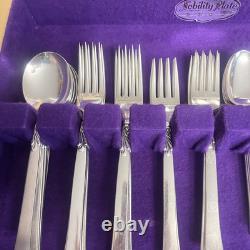 60 Pieces Vtg Oneida Community South Seas Silver plate Flatware Set Serves 7