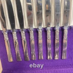 60 Pieces Vtg Oneida Community South Seas Silver plate Flatware Set Serves 7