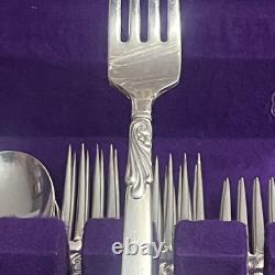 60 Pieces Vtg Oneida Community South Seas Silver plate Flatware Set Serves 7