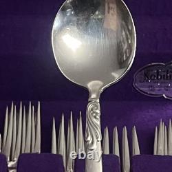 60 Pieces Vtg Oneida Community South Seas Silver plate Flatware Set Serves 7