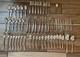 60 Rogers Marquise Silverplate Butter Spoons Long Forks Salad Forks Knives