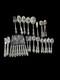62 Piece Oneida 1881 Rogers Silverplate Flatware 1967 Baroque Rose Service for 8