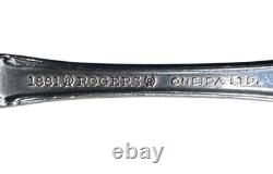 62 Piece Oneida 1881 Rogers Silverplate Flatware 1967 Baroque Rose Service for 8