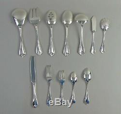 63pc Set of Oneida/1881 Rogers KING JAMES Silver Plate Flatware Svc for 10