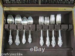 64 Oneida Community Silver Artistry Silverplate Flatware! +chest 12 Place Sets