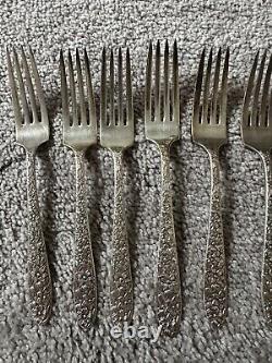 64 Pcs. Set Narcissus Pattern National Silver Co. Silver Plate Flatware W Case