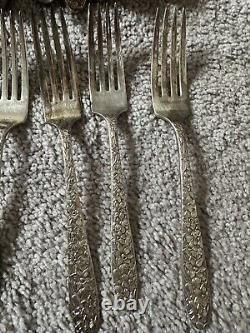 64 Pcs. Set Narcissus Pattern National Silver Co. Silver Plate Flatware W Case