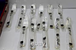 64pc Lorena Garcia 18/10 Silverplate Flatware Set withBox -Srvc for 12- FLEURETTE