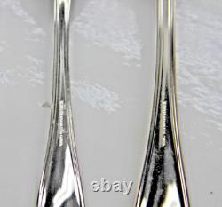 64pc Lorena Garcia 18/10 Silverplate Flatware Set withBox -Srvc for 12- FLEURETTE