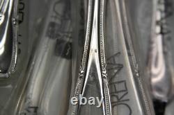 64pc Lorena Garcia 18/10 Silverplate Flatware Set withBox -Srvc for 12- FLEURETTE