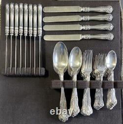 66 Pieces -Gorham Electroplate Silverplate Flatware Set Pat. 1902 Regent